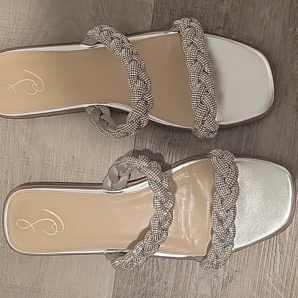 Sam Edelman glitter slip on sandal